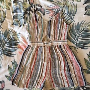 Stripe Spaghetti Romper